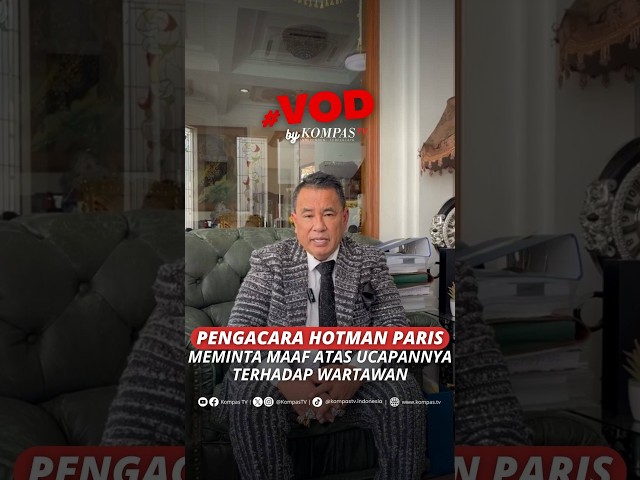 PENGACARA HOTMAN PARIS MEMINTA MAAF ATAS UCAPANNYA TERHADAP WARTAWAN #short