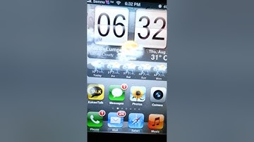 Iphone 4 in HTC Weather Animated