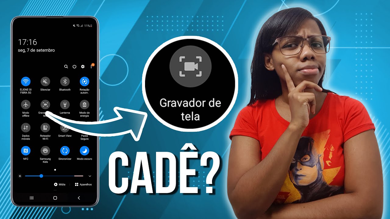 COMO ENCONTRAR O GRAVADOR DE TELA DO SEU CELULAR SAMSUNG - YouTube