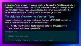 Resolving the Xamarin.Forms, XAML, and XMLNS Binding Issue: A Guide to Static Properties