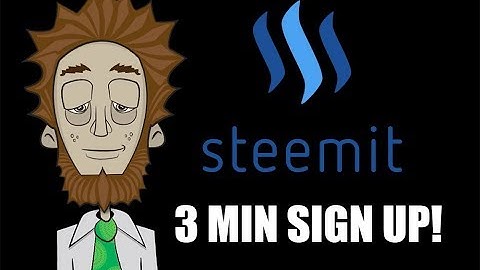 3 Min How To Sign UP On Steemit / Dtube