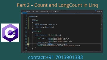 2 - Count and LongCount in LINQ