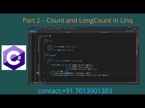 2 - Count and LongCount in LINQ