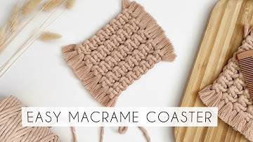 EASY MACRAME COASTER | DIY COASTER | MACRAME COASTER