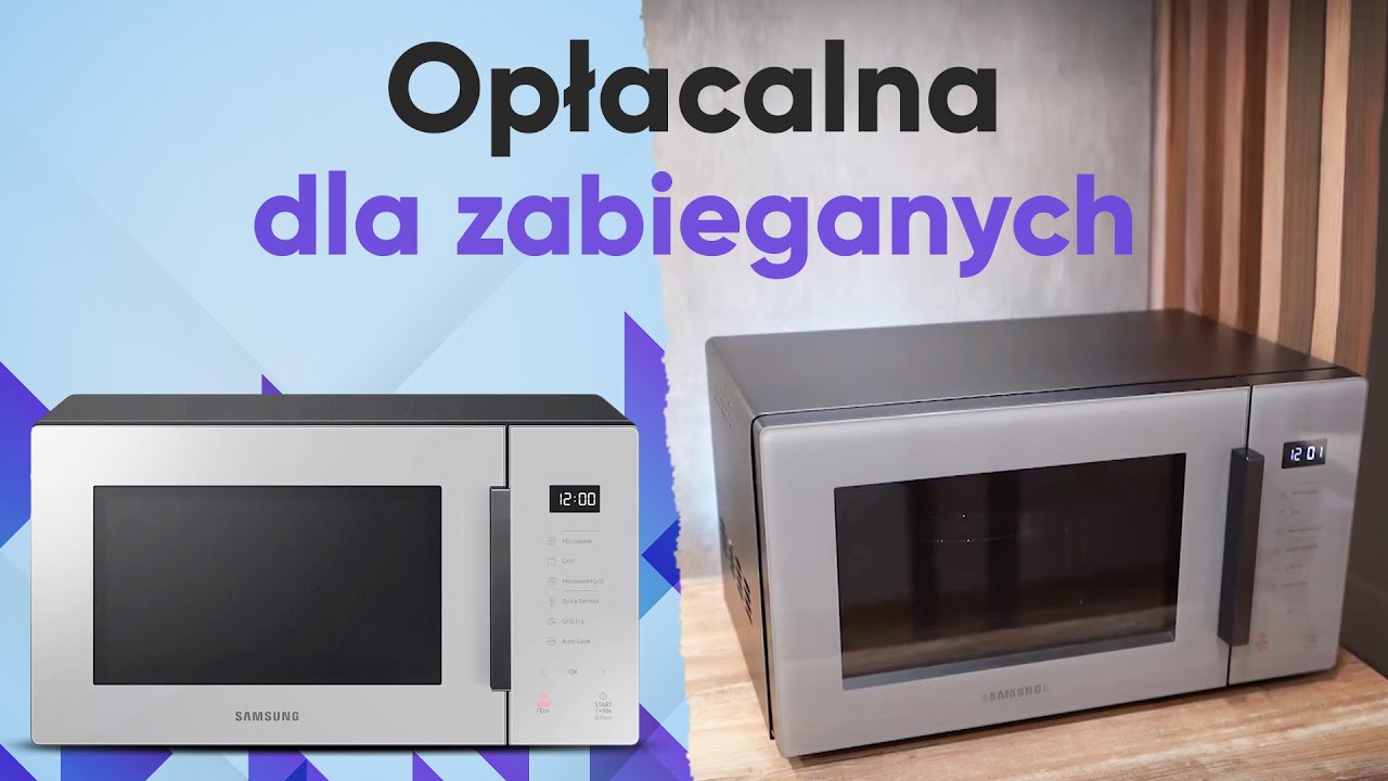 Mikrofalówka Samsung MG23T5018CG dla zabieganych - z funkcją grilla! -  YouTube