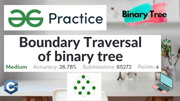 Boundary Traversal of binary tree | GFG Medium | C++ | Algorithm Explained | Code Walkthrough