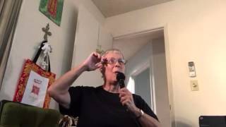 Gale singing Ka Wailele o Akaka with hula movements