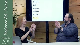 6a. Beginner ASL Lesson Six Part I: Vocabulary