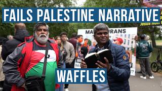 Muslim in Palestinian Shirt Terribly Fails to Prove Palestinian History | Arul Velusamy | Spkrs Cnr