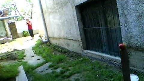 Crossbow apple shot - *slow motion