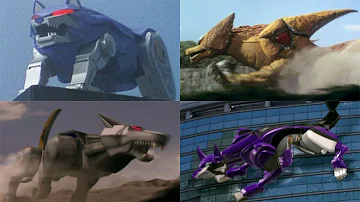 Power Rangers summon the Wolf Zords | Mighty Morphin - RPM | Neo-Saban | Power Rangers Official