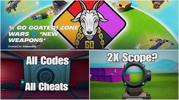 All Cheats and Codes in Go Goated Zone Wars!