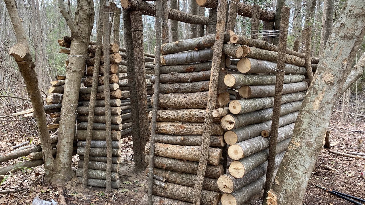 Building a TWO story Ultimate Survival Shelter [PART 2] | Survival TV episode 2