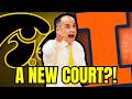Iowa Bought The Court From Their Elite 8 Loss To Illinois To Install At Carver-Hawkeye!