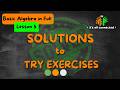 SOLUTION: Powers, Indices & Roots in Algebra Try Exercises | Basic Algebra in Full (Lesson 5)