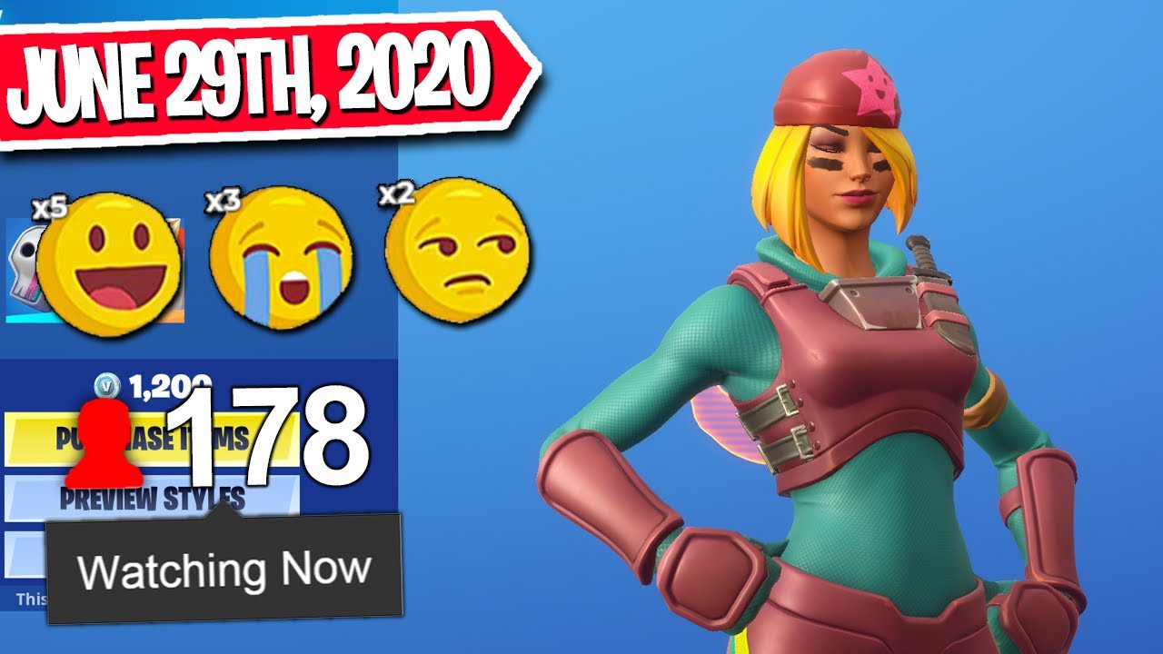 SKULLY IS BACK! Viewers React To Fortnite Item Shop [June 29th, 2020