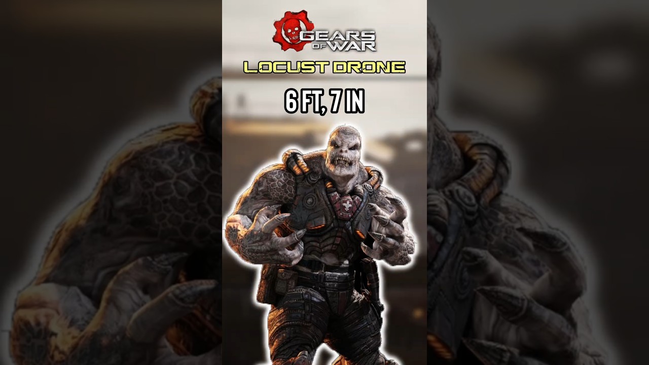 Why a Locust Drone would beat YOU! | Gears of War Lore #gearsofwar #gears5 #eday #shorts #gaming