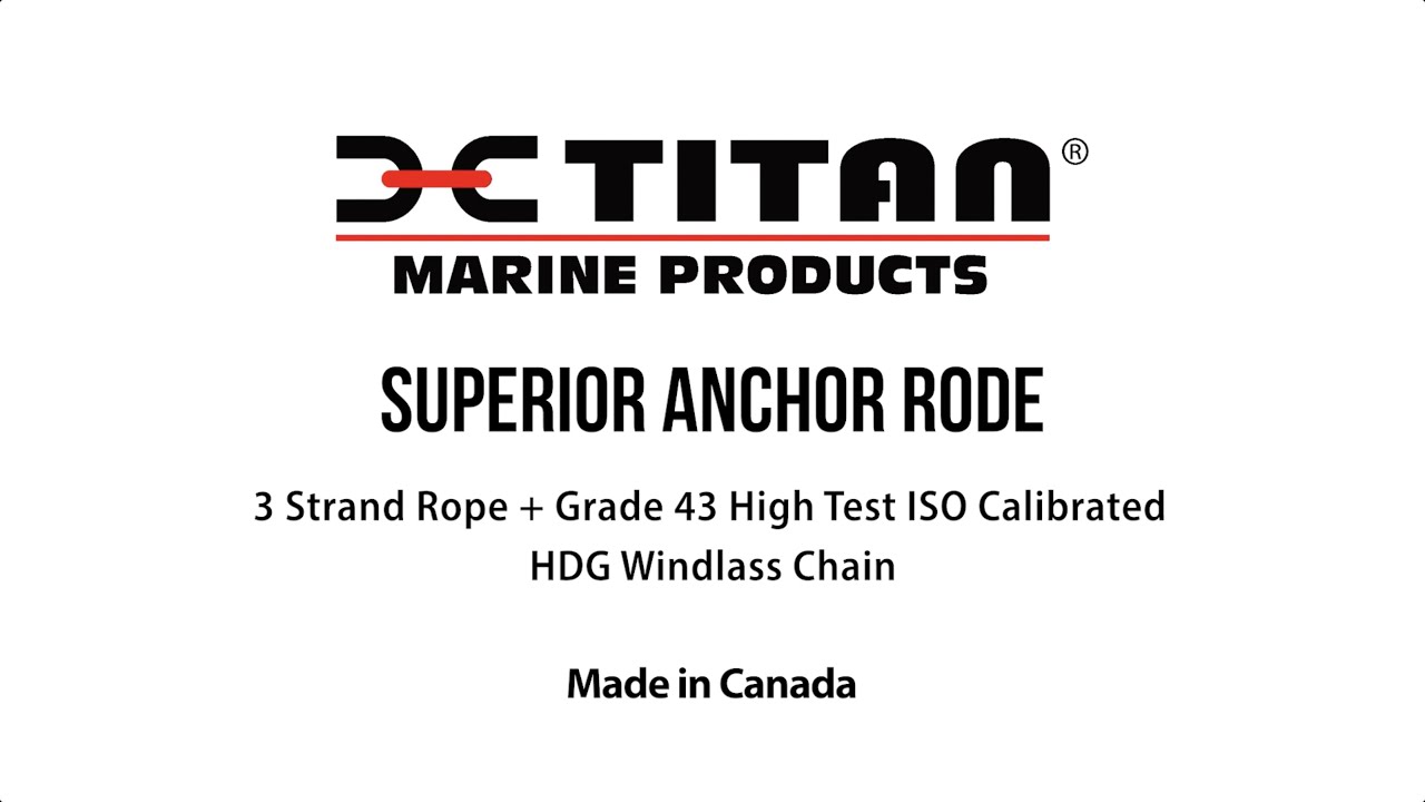 Titan Marine Products | Superior Anchor Rode (3 Strand) - YouTube