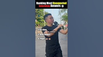 RANKING the most UNEXPECTED INTERVIEW ANSWERS #shorts