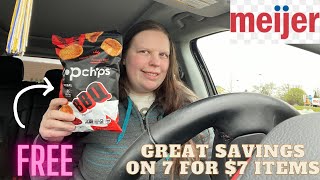 Meijer couponing deals 4/285/4 great savings on 7 for $7!