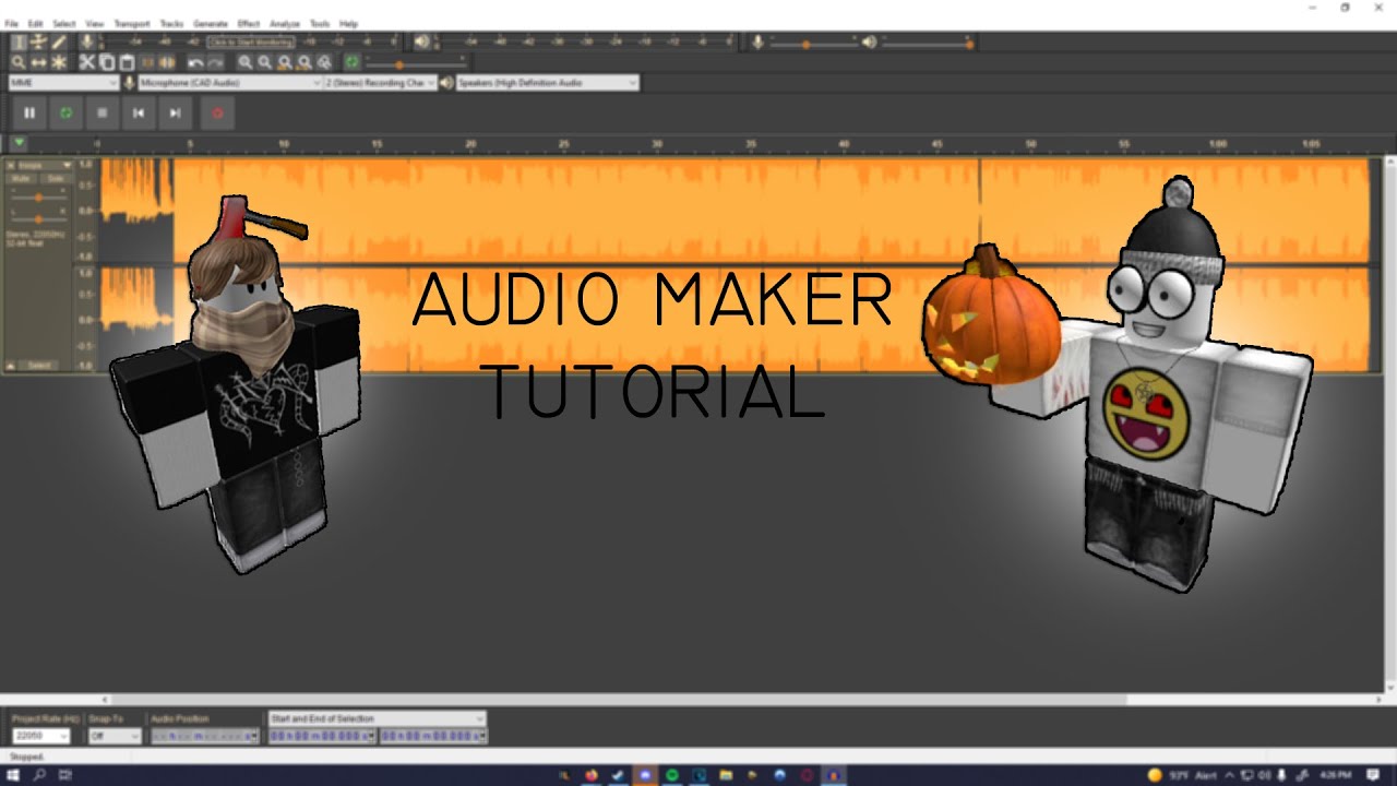 How To Make A Roblox Audio Maker Intro First Audio Youtube - roblox develop audio
