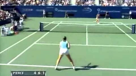 Maria Sharapova vs Mary Pierce 2004 US Open Highli...