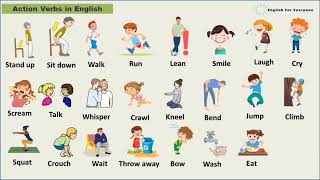 Action Verbs in English  Action Verbs for Daily Life (PART 1)