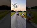 Dog Knocks Girl Over During Race With Dad