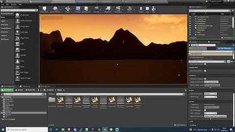 Ash falling from sky | Unreal Engine 4