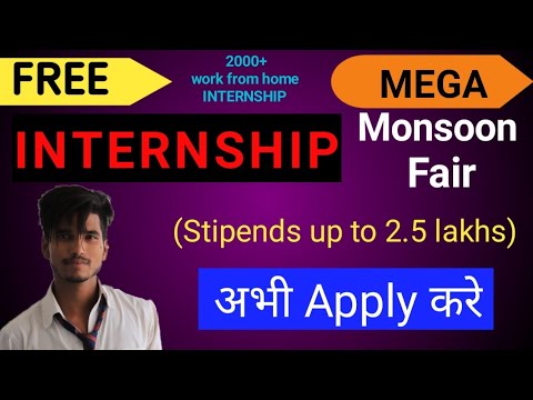 Internshala Mega monsoon internship | Internshala internship | Internshala internship work from home