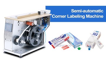 How to use ZS-TB90 New Tabletop Corner Label Machine to Quickly Stick Labels on Products