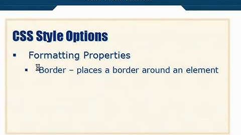 XML Tutorial   46 CSS Style Options