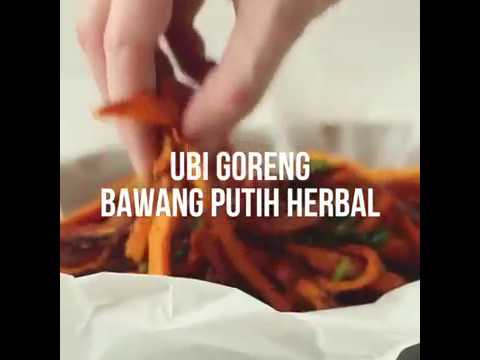 Resep Ubi Goreng Bawang Putih Herba - YouTube