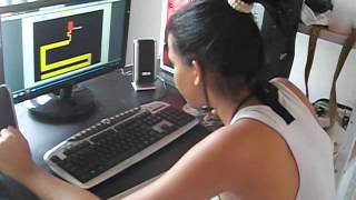 Monalisa Jogando Jogo Do Labirinto