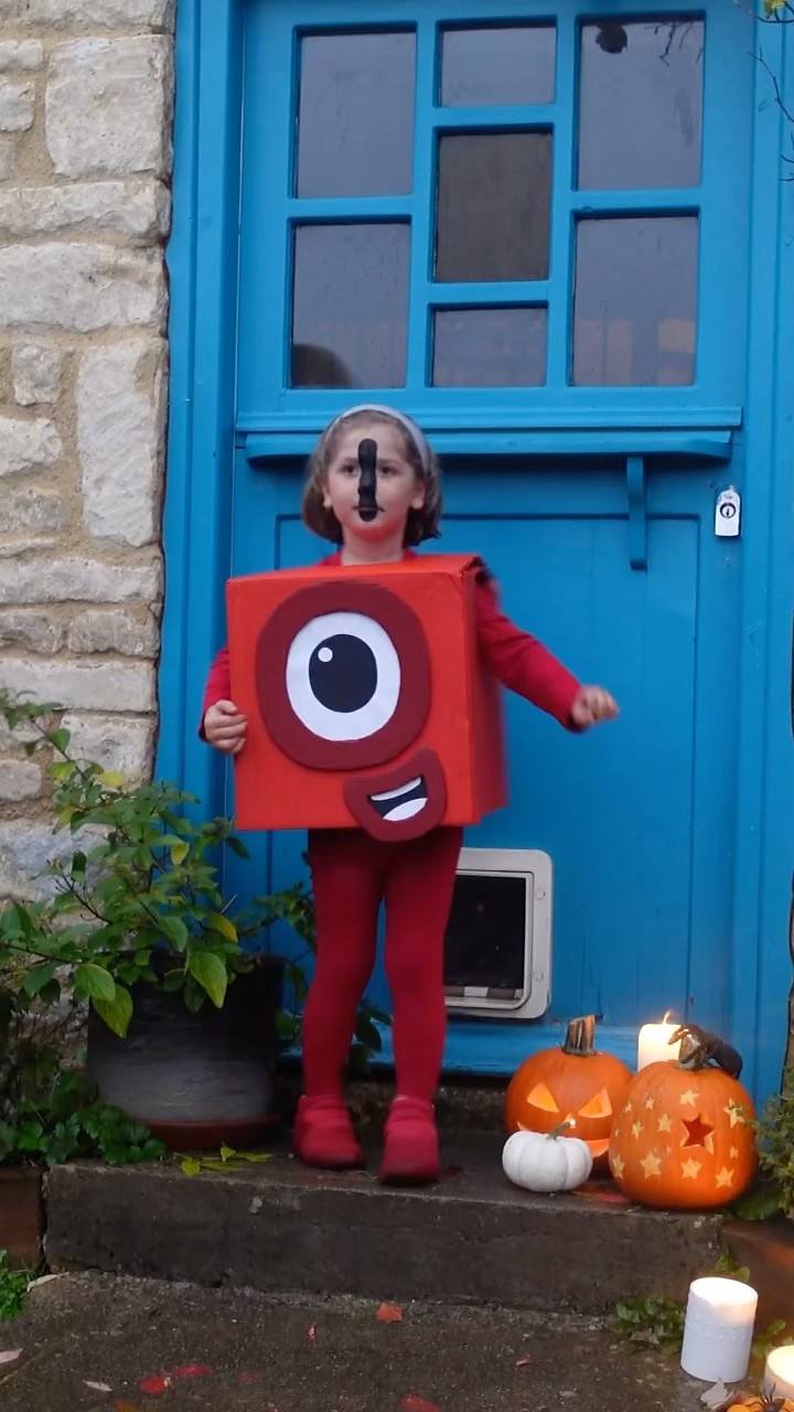 Numberblock One Halloween Dress up Fun for Kids  | 123 Learn to Count #shorts