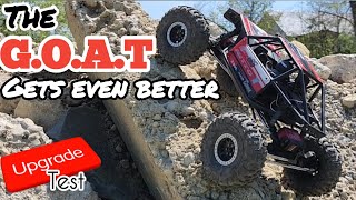 Amazing axial Capra 4ws gets upgraded with treal brass portals! tested at World Class Crawler County