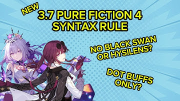 [3.7] NEW Pure Fiction 4 | Castorice E0S1 & Kafka E1S0 NO HYSILENS | Honkai: Star Rail