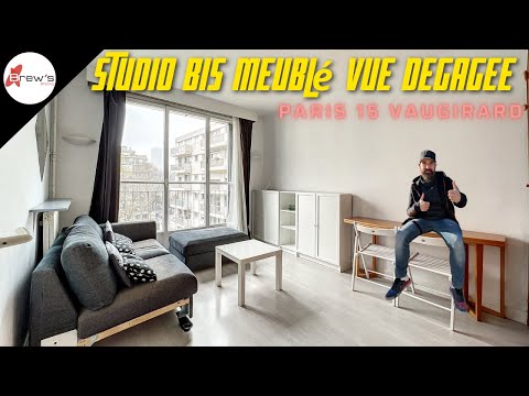 A Louer Studio bis meublé soleil et vue dégagée à Paris 15 Vaugirard