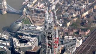 The Shard Aerial Completing The Steelwork