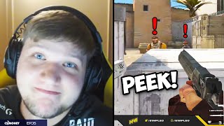 S1MPLE PEEKS ARE ACTUALLY UNSTOPABBLE RIOT SHIELD IS OP CS:GO Twitch Clips