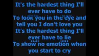 The Hardest Thing - 98 Degrees Lyrics