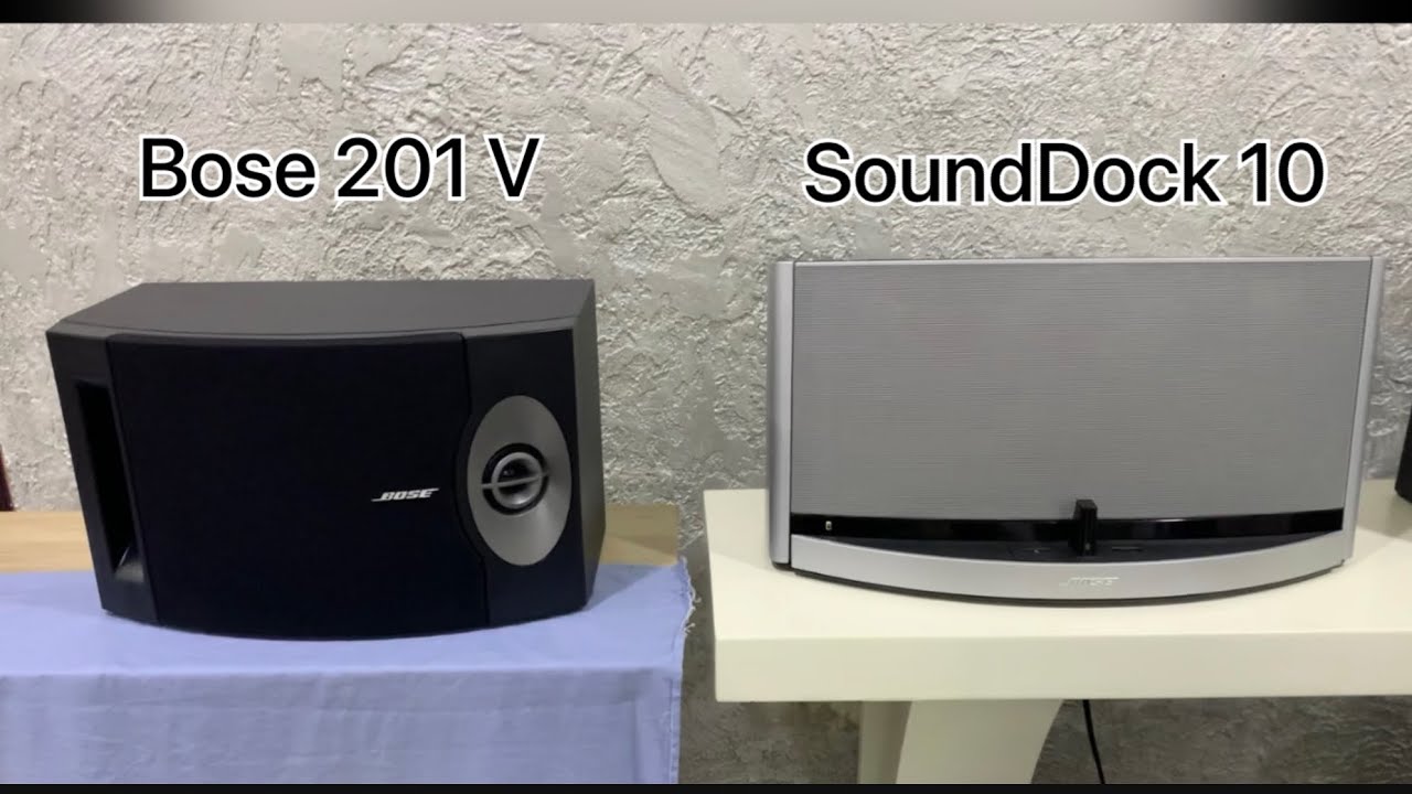 Bose 201 V + Onkyo TX-NR646 🆚 Bose Sounddock 10 / audio test