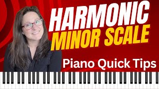 What is a Harmonic Minor Scale? - How to form and play harmonic minors  on piano. screenshot 3