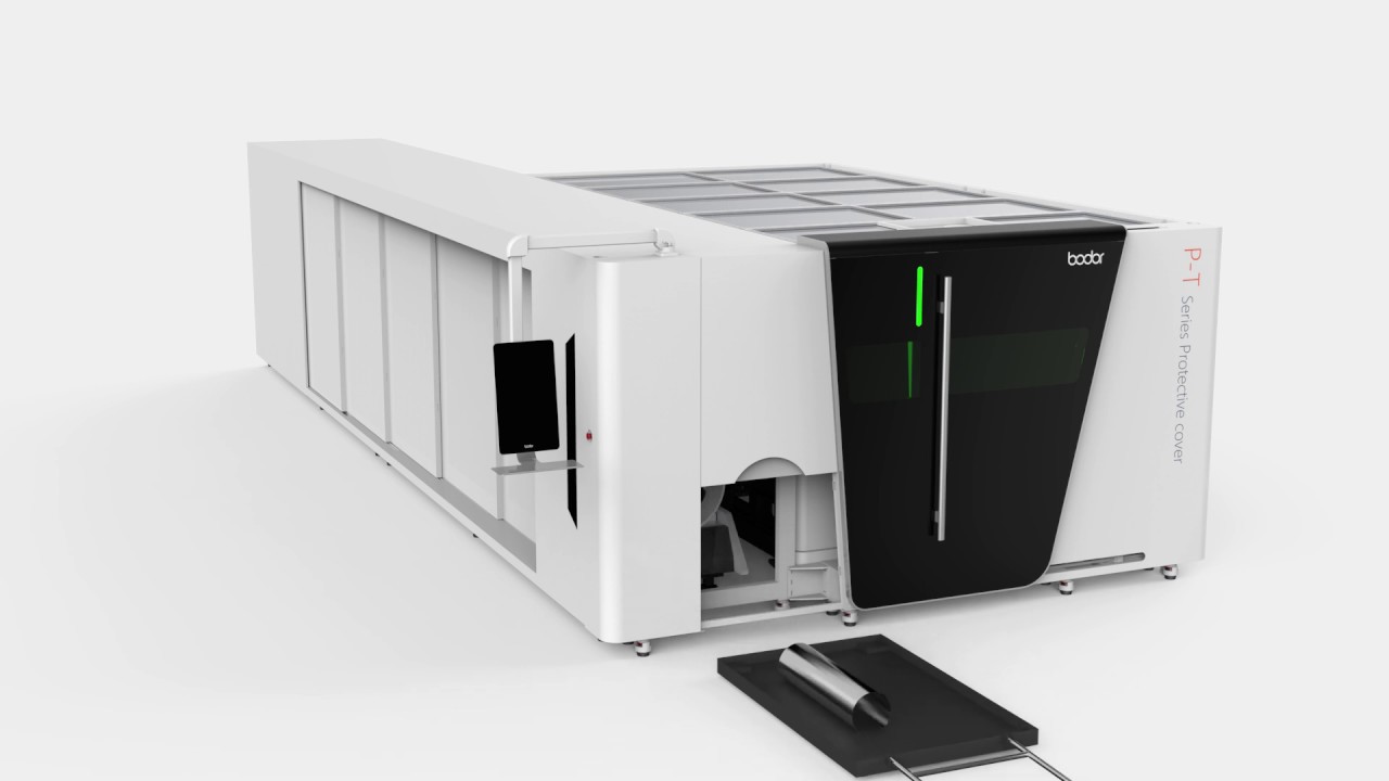 Bodor Demo Video of Full Enclosed Combo Laser Cutting Machine P3015T
