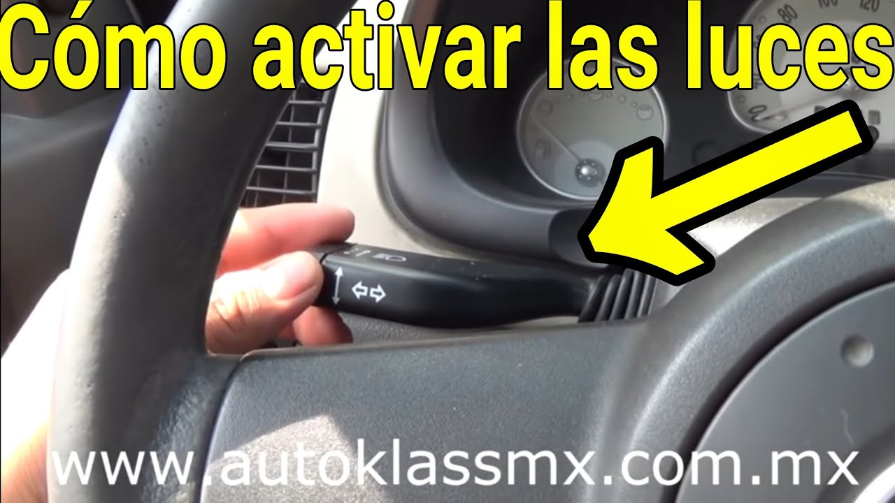 Clase 8. Como usar las luces de nuestro auto (V13) aprende a manejar desde  cero 