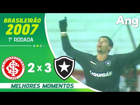 INTERNACIONAL 2 X 3 BOTAFOGO | MELHORES MOMENTOS DO BRASILEIRÃO SÉRIE A 2007 | #shorts