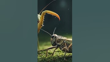 TRIAXVISION • Mantis vs Grasshopper: Ultra-Macro Standoff