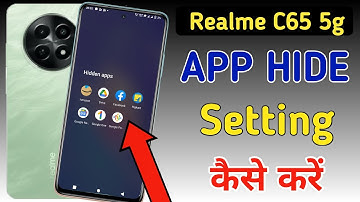 How to hide apps in Realme C65 5g / Realme C65 5g me app hide kaise kare / app hide setting in