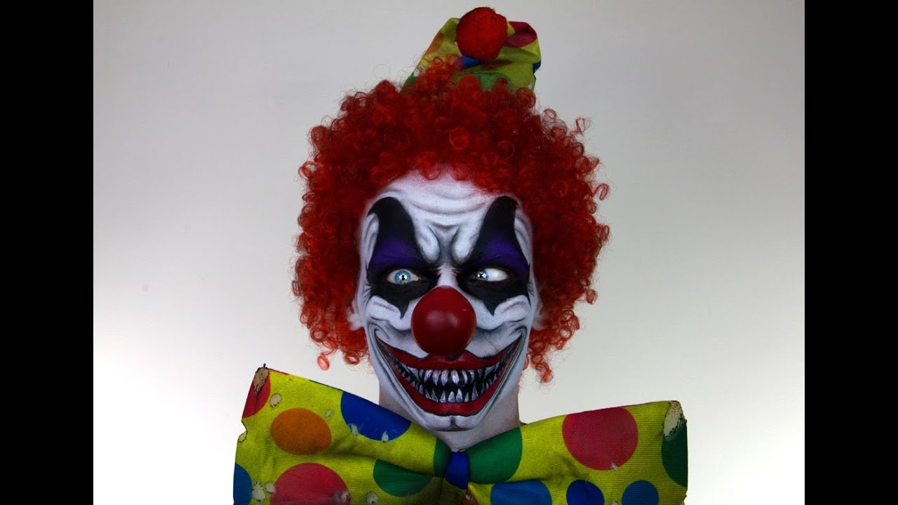 scary clown makeup for kids