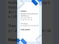 SAT Math — Substitution Negative Coefficients